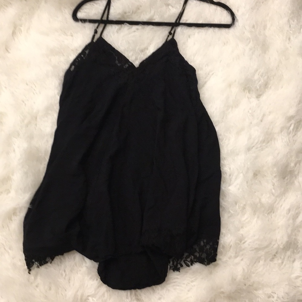 Black dress with lace details